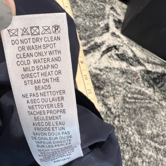 Aidan Aidan Mattox Navy Cocktail Dress with Sheer Flatter Top and Sequined Skirt - Picture 15 of 16